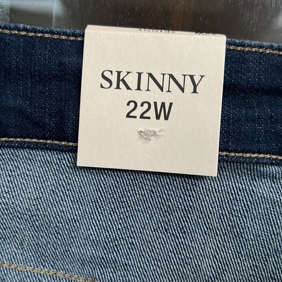 Vince Camuto Plus Size Mid Rise 5-Pocket Skinny Jeans - Picture 5 of 11